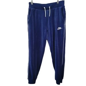 Nike Women's Navy Blue Jogger with White Stripe